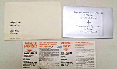 Vintage Travel Guild Of America Luncheon Invitation Film Preview Special Guest