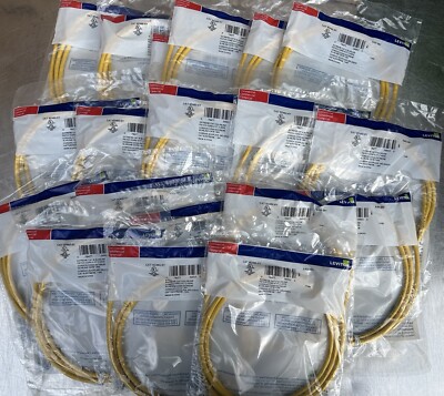Lot of 20- Leviton Extreme CAT 6 Slimline 5ft Patch Cord - 6D460-5Y New