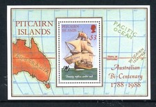 Pitcairn Islands 1988 $3 Celebrate Australia's Bicentenary - MUH Mini Sheet