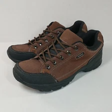 New Nevados Men’s Brown Leather Hiking Shoes Lace Up Size 9.5