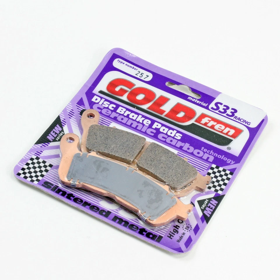 Pastillas de freno delanteras sinterizadas GOLDfren S33-257 EBC Equiv FA388HH - 1 par Foto 3 de 3