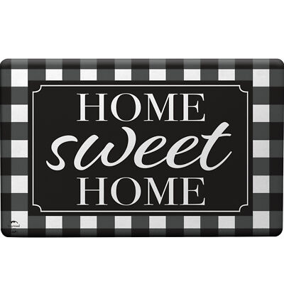 Home Sweet Home Checkered Comfort Mat 30'' x 18'' Briarwood Lane