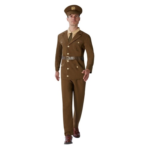 Déguisement Adulte Soldat D'état - Costume Super Soldat - Taille Unique Adulte
