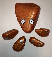 PEBBLE ORNAMENT Kiesel Kunst Briefbeschwerer Geschenk Hand Kiesel Ornament Handarbeit Stein