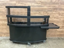 Cambro CVC75B Mobile 5-Full Sized Well Vending Cart - 96x34x66"