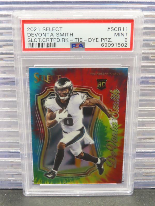 DeVonta Smith Panini Select Certified Rookies #SCR11 Tie-Dye