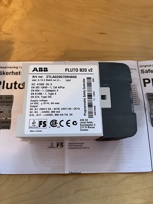 ABB PLUTO B20 V2 2TLA020070R4600 Programmable Safety Controller