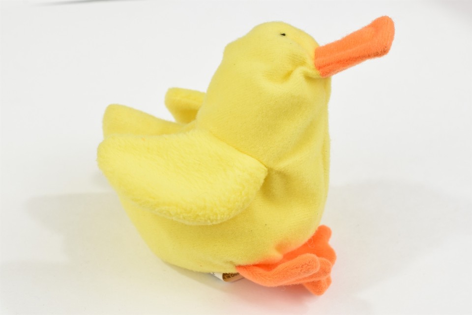 Vintage Ty Teenie Beanie Baby Quacks Plush Collectible Original