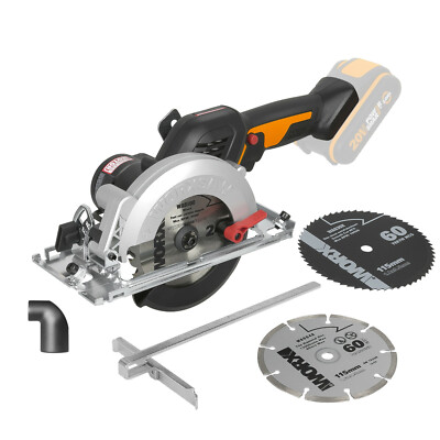 WORX WX531.9 Akku Handkreissäge 20V Max bürstenloser Motor ohne Akku & Ladegerät