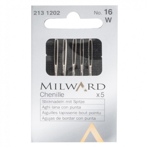 Milward Chenille Hand Sewing Needle Pack various sizes 14W - 26W steel PREMIUM - Picture 3 of 6