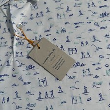 NEW Peter Millar Featherweight Men's 2XL White Beach Sports Golf Polo Shirt XXL