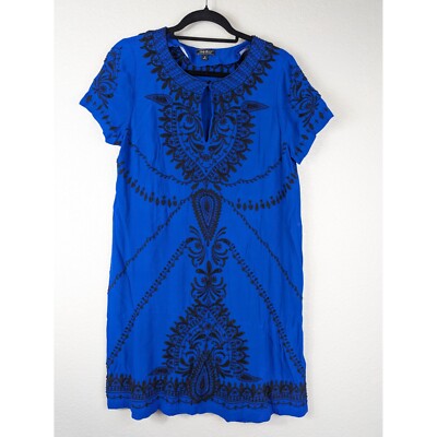 knee length dresses for ladies Lucky Brand Embroidered Boho Mini Dress Size XS – theuntamedthread.com main image 0