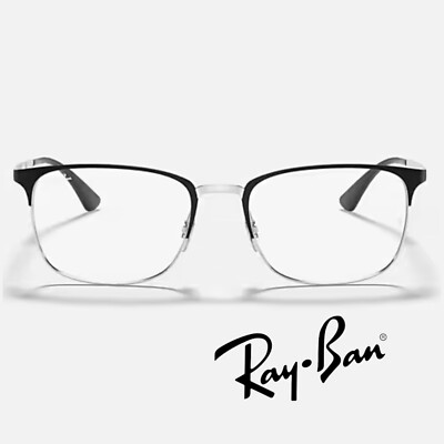 Ray-Ban RB6421 Eyeglasses 2997 Matte Black On Silver 54-18-145 - NEW