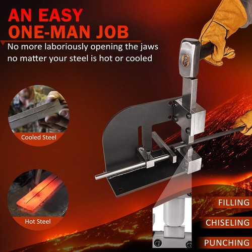 Heavy Duty Forge Wizard Blacksmith Tool, Guillotine Tool, Fullering Tool,Cut off - Picture 3 of 14