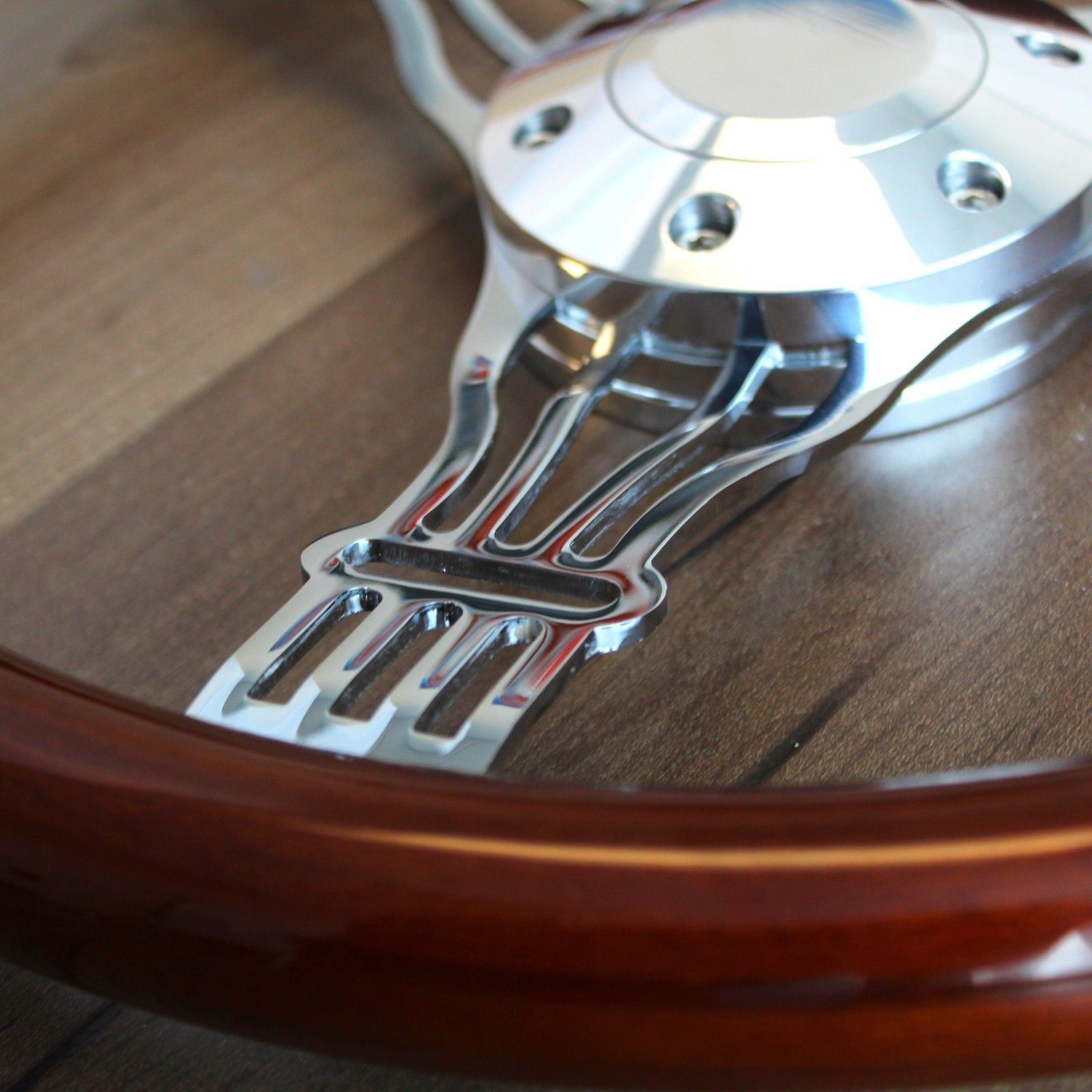 555-70395: Classic Wood Grain Steering Wheel | 15 In. Diameter | 2 - Foto 9