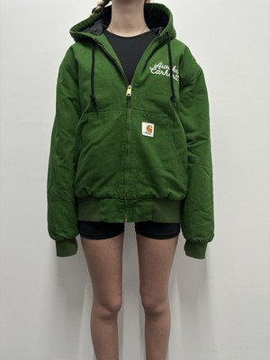 Carhartt WIP x AWAKE NY OG Active Bomber Jacket Green Oversized Full Zip Small