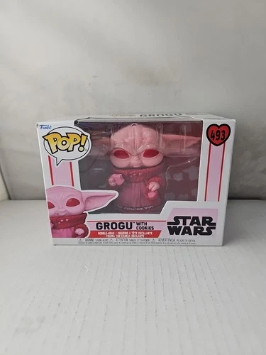 Funko Pop! Vinyl: Star Wars - Grogu with Cookies (Pink) #493