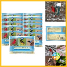 Blue Seal Mealworms  Nuts Suet Cakes for Wild Birds - No Mess Suet Feed, Food f