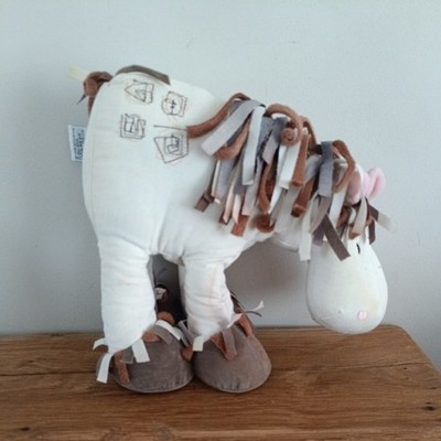 Jellycat Hicketty Horse Medium Vintage Rare & Retired - Beige Brown Pony