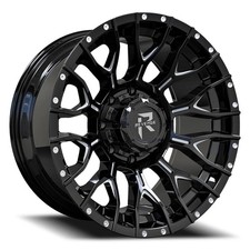 Revenge Rv-201 Wheels 20x10 -19 8x165.1 125.2 Black Rims Set Of 4