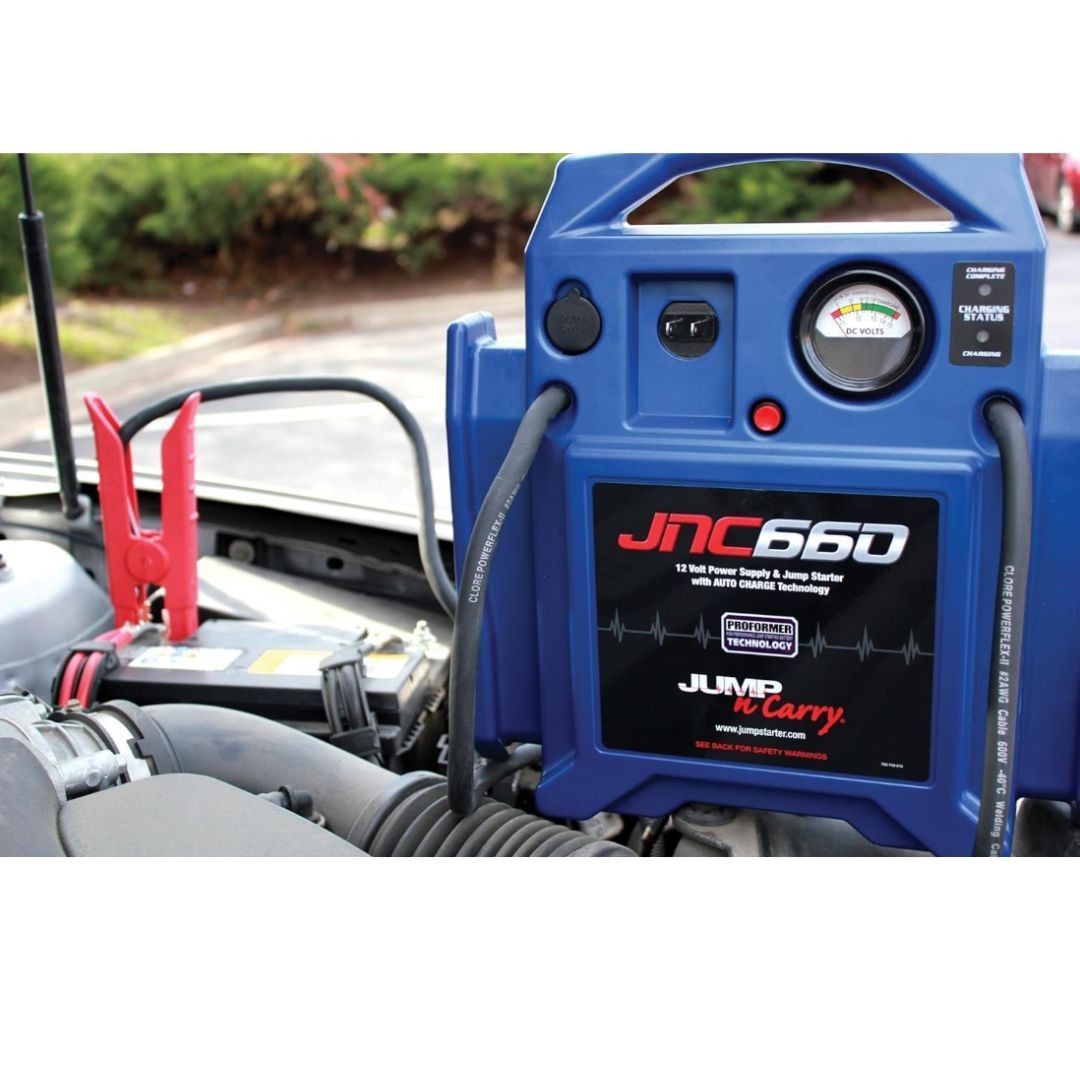 Clore Automotive Jump-N-Carry JNC660 1700 Peak Amp 12 Volt Jump Starter , Blue