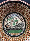 Signed Jose Bernabe Tonala Petatillo Peacock Pottery Bowl 6.75" Mexico Folk Art — photo 4