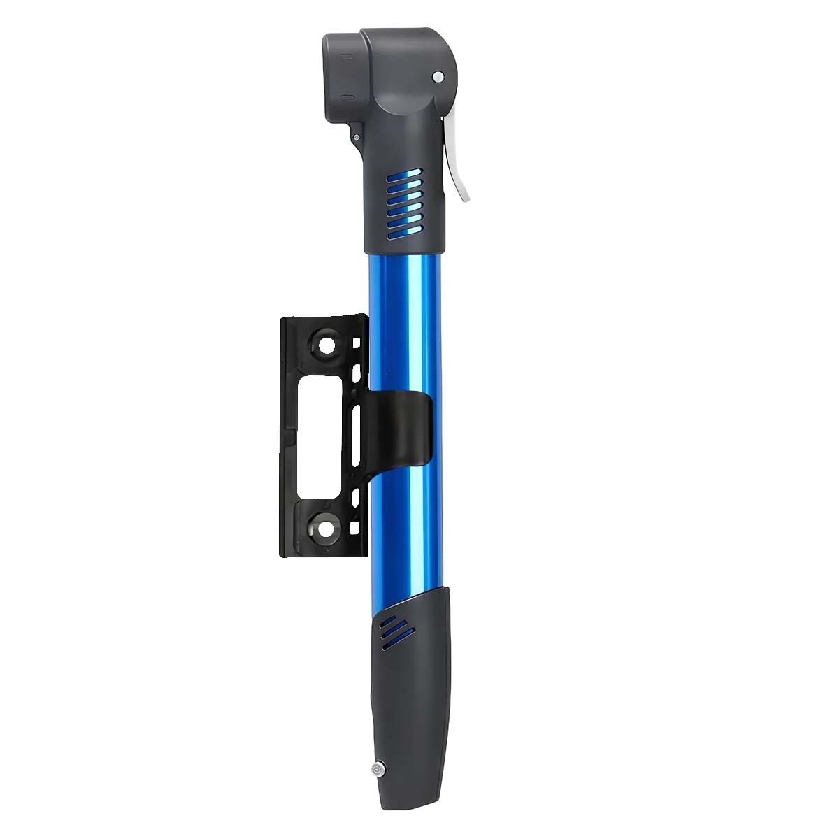 Pompe à air portable 100 PSI compacte Avizar en aluminium bleu avec support