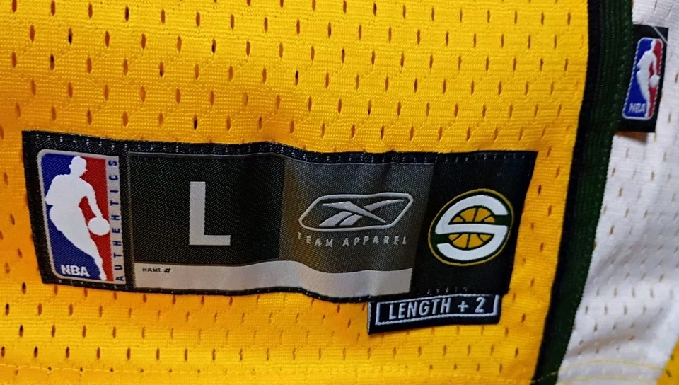 Camiseta deportiva Reebok Seattle Sonics #8 Luke Ridnour L ***NUEVA CON ETIQUETAS**ARTÍCULO DE COLECCIONISTA*** Foto 3 de 4