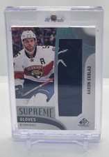 2017-18 SP Game Used #PA-AE Aaron Ekblad Supreme Jumbo Relics Gloves #/15