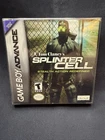 Tom Clancy's Splinter Cell GBA Stealth Action Redefined CIB W/ Clear Cover Mint