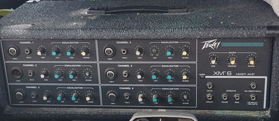#ad Peavey XM 6 Mixer Amp 6 Channel Console Reverb Presence Live Studio Recording $169.69