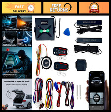 Keyless Entry System With Central Locking Remote Start Auto Stop Engine Alar