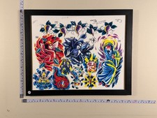 American Traditional Tattoo Flash Art Framed 11x14 Ready-to-Hang 43 Flowers