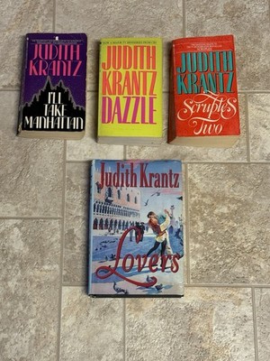 Judith Krantz Lot Of 4 I ll Take Manhattan, Dazzle, Lovers & Scruples Two