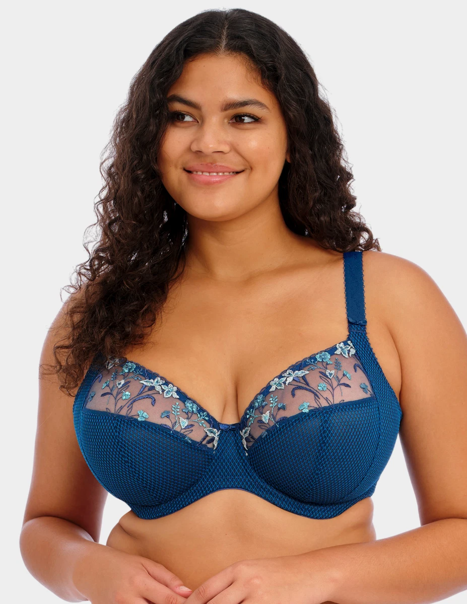 Elomi Zarla underwired full cup bra in black EL302505 | Rich Lingerie