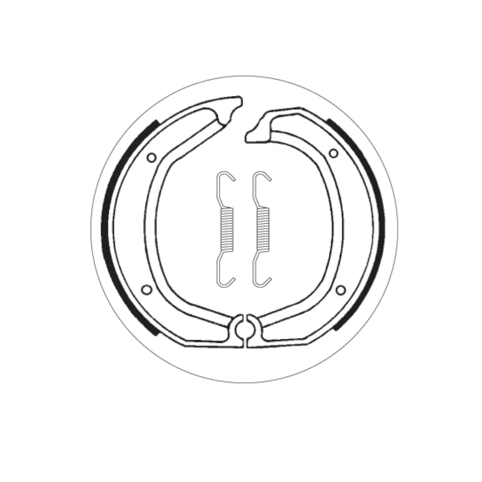 Zapatas de freno traseras SBS para BMW R 90 S 1973-1974 Foto 2 de 4