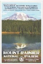 Mount Rainier  National Park Postcard Robert B Decker New