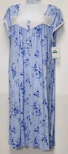 NWT Eileen West Blue Cap Sleeve Modal/Spandex Waltz Nightgown size Large