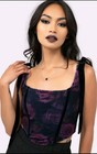 Killstar Nightbloom Corset 4Xl Black Women New Goth Alternative  — photo 2