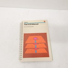 Apple II DOS Manual Disk Operating System Original Spiral Bound Vintage Apple