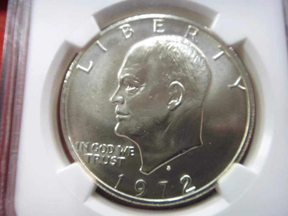 1972-S US Silver Eisenhower (Ike) Dollar $1 NGC Graded MS66 - No Reserve - Image 2 of 4