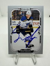 Oskar Sundqvist Signed Autograph 2025-26 O-Pee-Chee Card #294 Blues Penguins