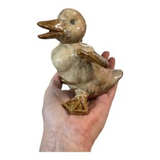 Vintage Ceramic Painted Duck Duckling Figurine Cabin Farm Lodge Mantle Decor