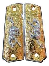 Cachas Colt 1911 38 & 45 Super LUXURY Charro style Horse Grip MADE IN MEXICO