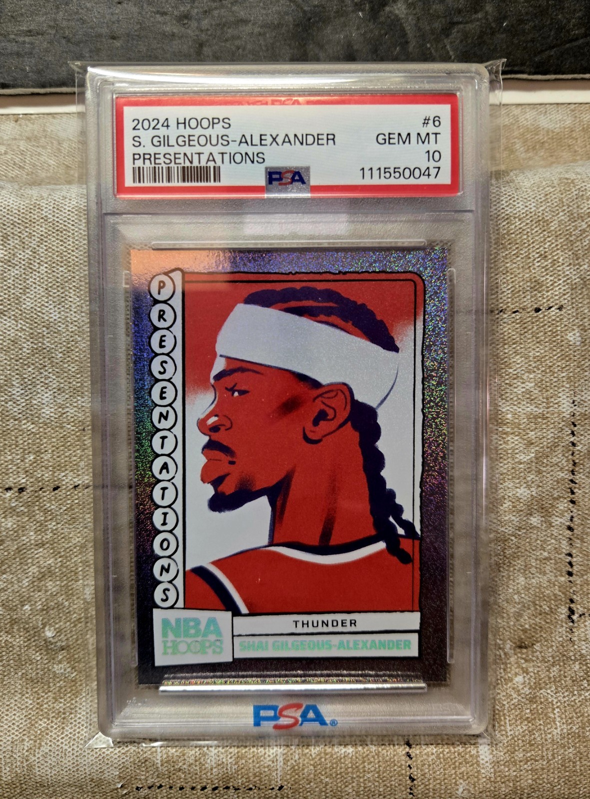 2024 Hoops Shai Gilgeous-Alexander Presentations Case Hit Psa 10 SSP