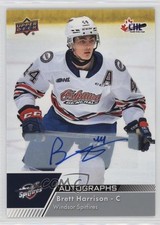 2022-23 Upper Deck CHL Auto Brett Harrison #19 Auto 0sd7
