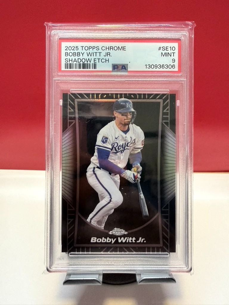 2025 Topps Chrome Shadow Etch #SE10 Bobby Witt Jr. PSA 9 CASE HIT Royals
