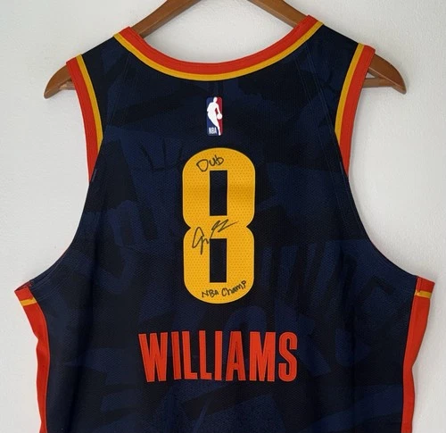 Jalen Williams Signed "Dub" "NBA Champ" Auto Nike ADV Authentic Jersey (BAS LOA)