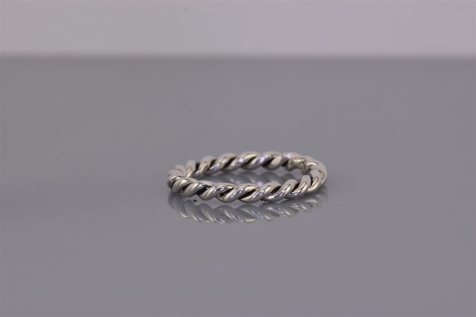 Sterling Silver 3mm Solid Twisted Cable Stackable… - image 2