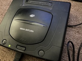 Vintge SEGA Saturn Home Console Black powers on Not fully tested Can&rsquo;t read disc